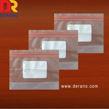 custom printed white block ziplock bag