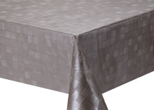 Solid Embossed Fabric Tablecloth French Perle Tablecloth