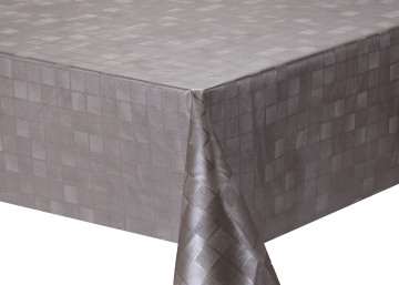 Solid Embossed Fabric Tablecloth French Perle Tablecloth