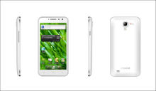 White 3g Smart Phones , 1.2ghz And 5.0 Inch Touch Screen