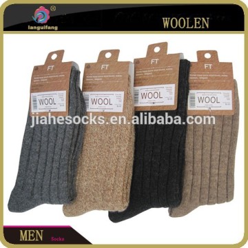 Solid color 100 wool socks, men's cashmere socks manufacture