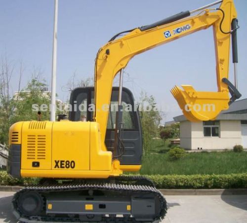 XE80 0.34m3 Bucket Capacity XCMG Crawler Excavator