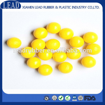 Yellow color beautiful cheap rubber ball