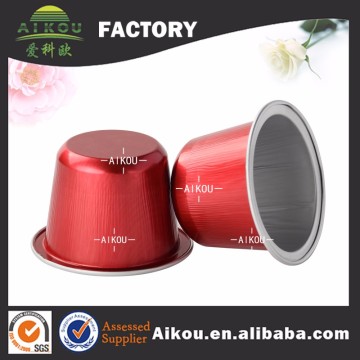 Wholesale one-time high-end coffee capsule aluminum foil container