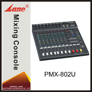 Lane PMX-802U professional MP3 player dj audio mixer
