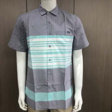 New style male 100% cotton short sleeve shirt