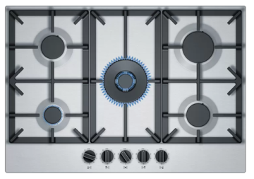 Stainless Steel Neff Built-in Plate 5 Burner