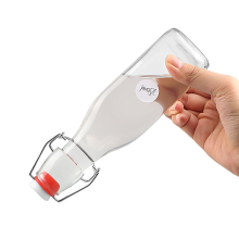 250ml Square Swing Top Glass Bottle