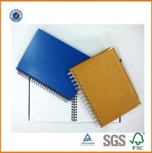 Top Grade A5 Leather Spiral Notebook with Metal Foot (SDB-1195)