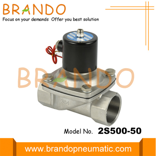 2S500-50 SS304 Solenoïde klep voor waterluchtolie