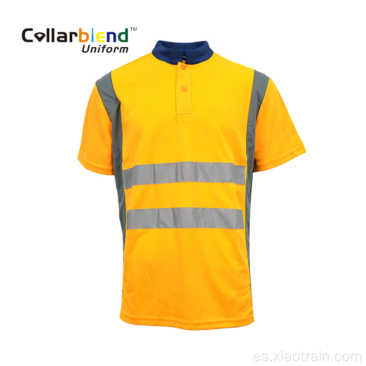 Hi Vis Polos reflectantes de seguridad naranja