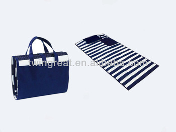 pp woven beach mat with bag