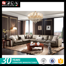 Modern European Style leather furniture / genuine leather sofa / buy furniture from china 985