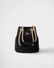 Braided Handle Bucket Bag