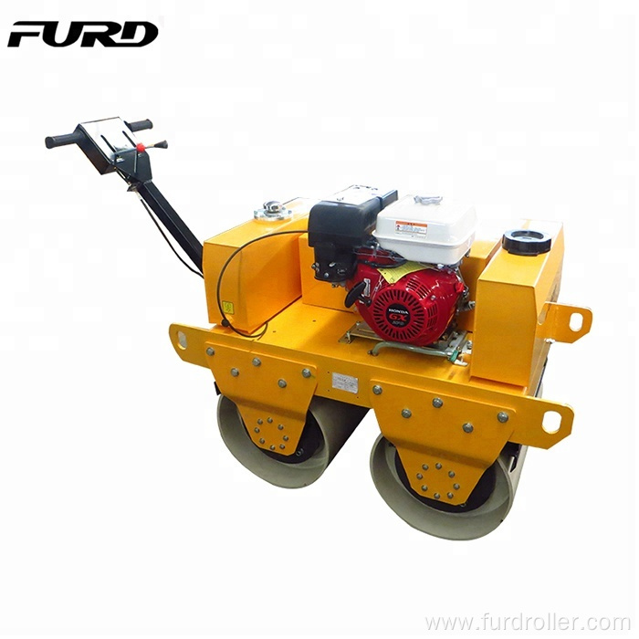 Walking vibrator soil roller compactor double drum asphalt rollers(FYL-S600)