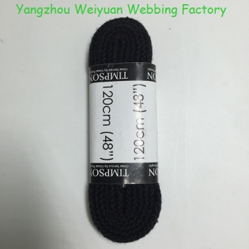 Polyester walmart striped custom tip shoe laces