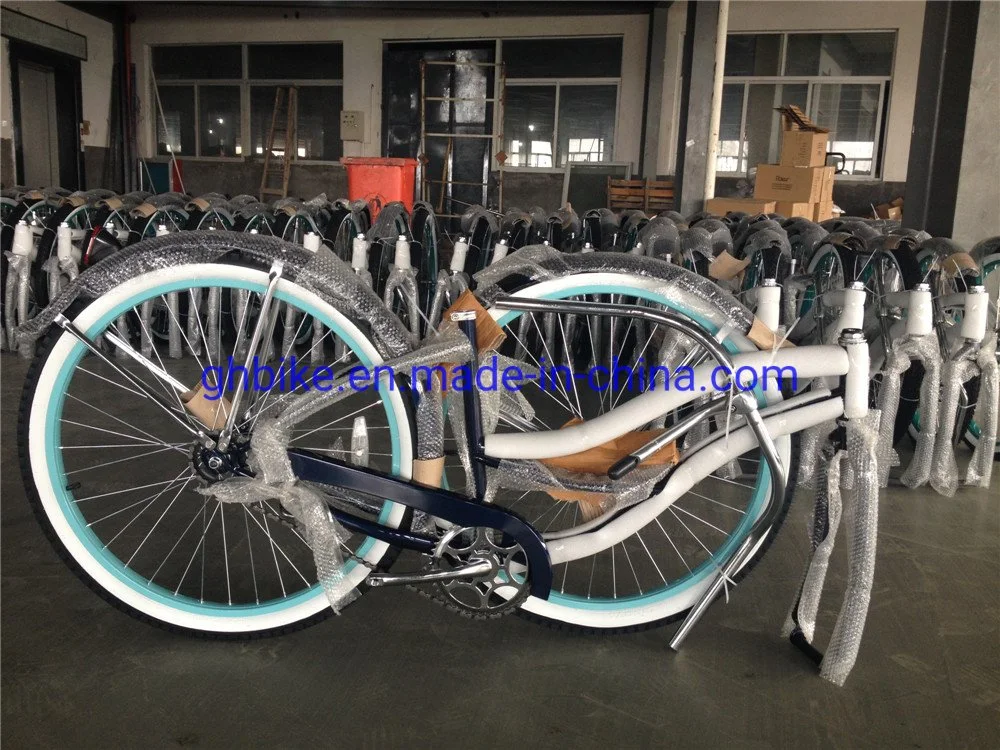 Red Color Aluminum Alloy Frame 6 Speed Factory Directly Sell Lady Beach Cruiser Bike