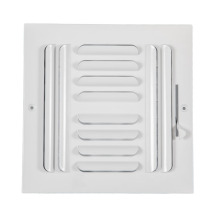 4-Way Fixed Curved Blade AIR Supply Diffuser: Vent Duct Cover, Grille Register for Sidewall/Ceiling Applications