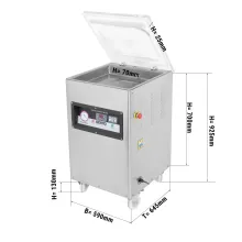 Single Chamber Food Vacuum Packing Machine Table Top Rice Vacuum Packing Machine