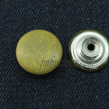 classic design customised brand logo denim metal remove buttons