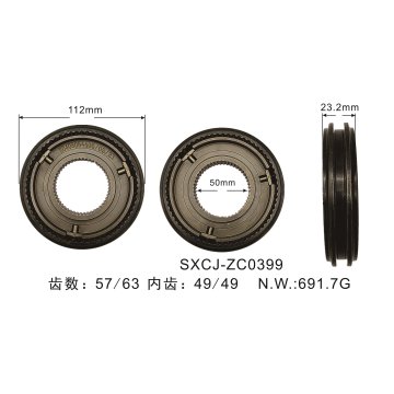 Synchronizer-Ring für Auto-Teile-Getriebe für Ford OEM 8C1R-7B280-AA/Z-1708210-00-01