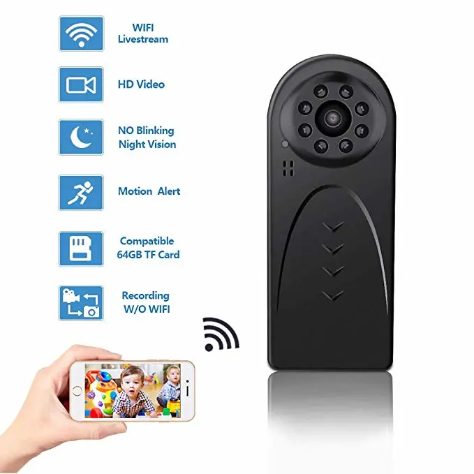 for Home Office Security with Night Vision Motion Detection Indoor Outdoor Nanny WiFi Camera