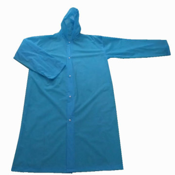 Синий ПВХ дождя одежда