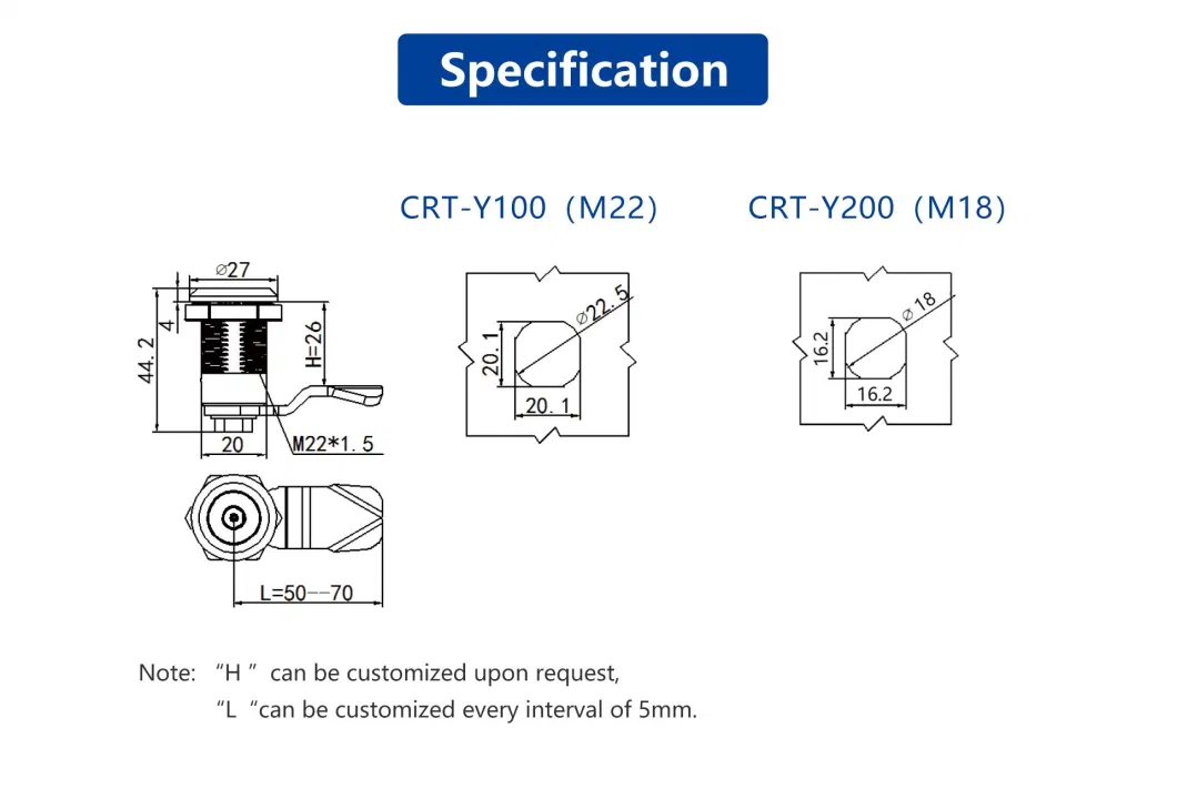 Access Control Management Electronic Passive Cabinet Cam Lock for Post Box