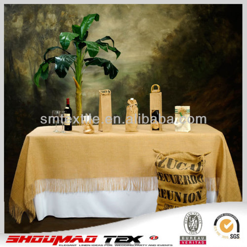 Wholesale green pure natural linen table cloth
