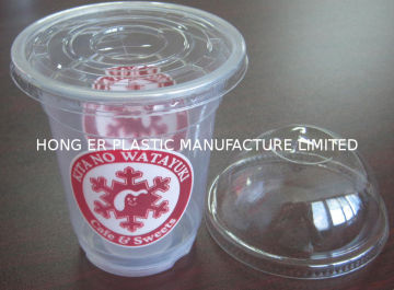 400ml Disposable Smoothie Cups , Plastic Bubble Tea Cups 12oz