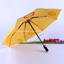 Handle light umbrella automatic umbrella orange color umbrella