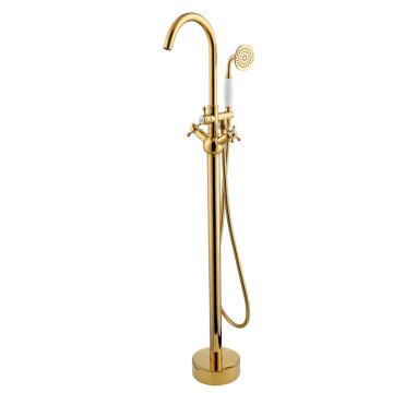 sanitary ware brass gold luxury full set bathroom bathtub hand shower kit