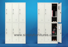 Dorm Metal Storage Cabinet with 6 Doors