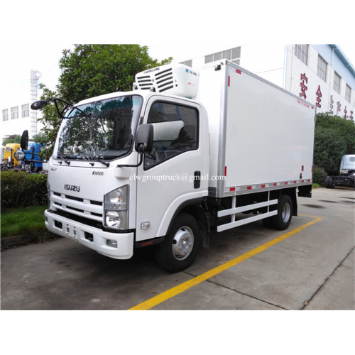 4X2 ISUZU transporte de alimentos pequeno caminhão refrigerado