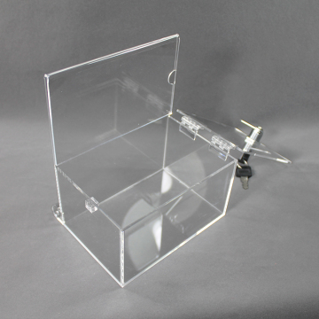 Custom Acrylic Display Storage Coin box with lock