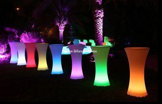 Outdoor / Indoor illuminated LED Cocktail Table Built-in re