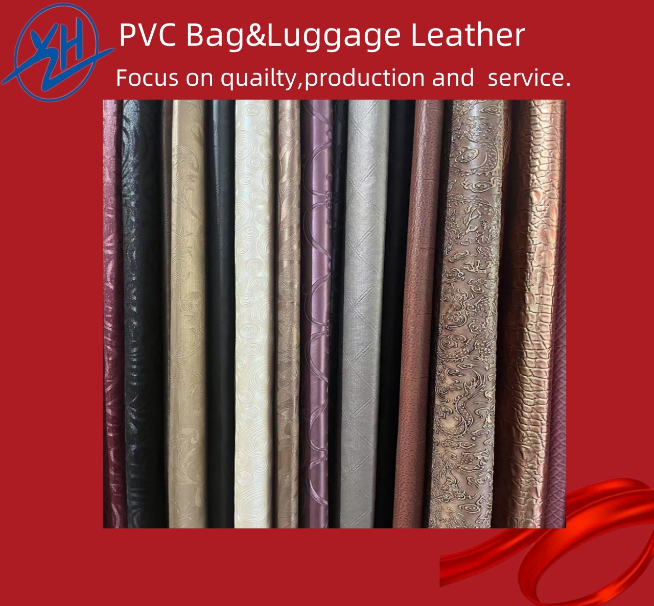 Couro PVC elegante para acessórios de viagem