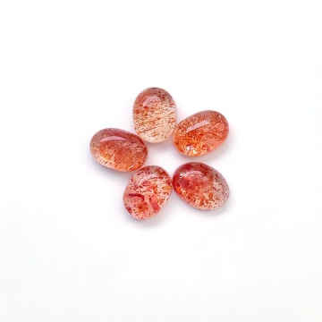 Natural Golden Sunstones Egg Shaped Cut Gemstones