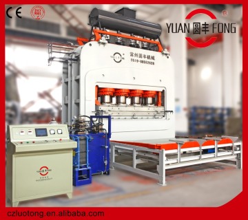 Semi-automatic mdf press machine / melamine panels laminate hot press