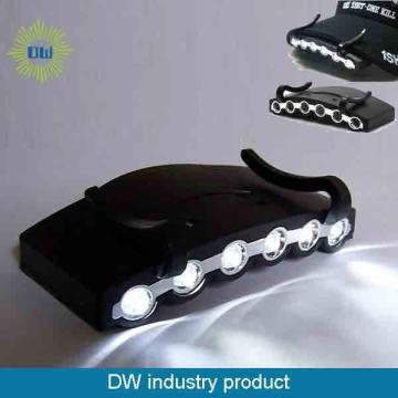 5 LED Button Battery Clip Hat Light