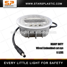 Heavy duty Embedded road stud/Cable Aluminum LED cat eye