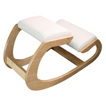 Ergonomic Wood Kneeling Chair for Posture Correction and Back Support