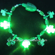 light up shamrock bracelet,flashing bracelet