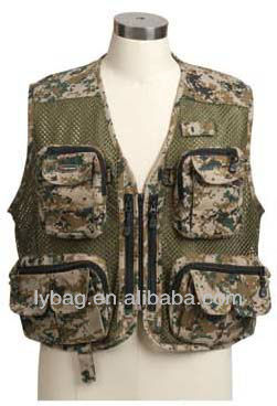 camouflage fishing vest