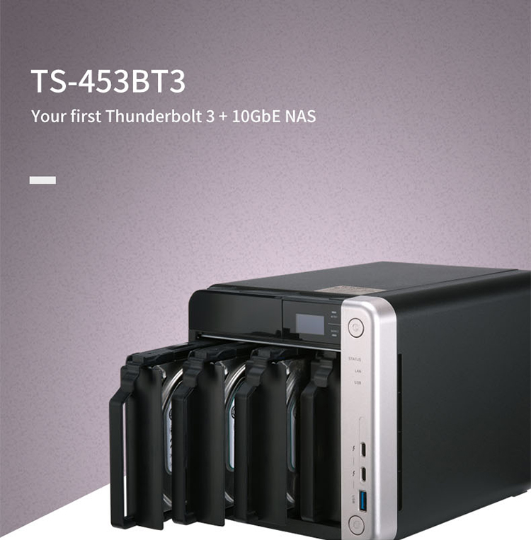 Qnap TS-453BT3-8G 4-bay Thunderbolt 3 network nas storage server