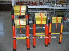 2m-3.8m fiberglass telescopic ladder (our patent product)