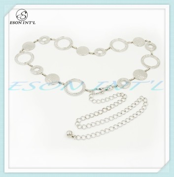 2015 New Product Fashion Chain Belt for Women, Metal Stretch Belts