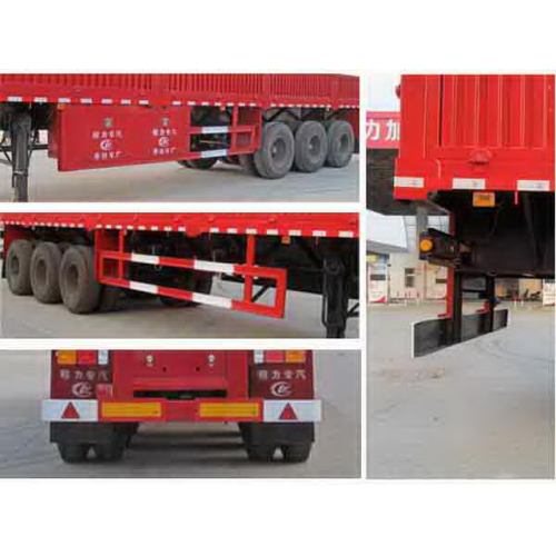 Semi Trailer Pengangkutan Kargo 13m Tri-gandar