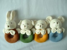 Baby Towel Circle Dog and Rabbit