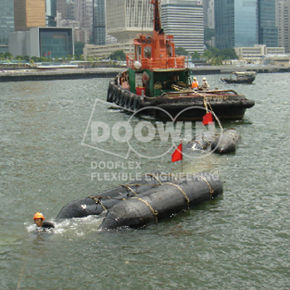 Marine Salvage Rubber Air Lifting Bags / Floating Pontoon